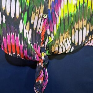 Democracy sheer blouse